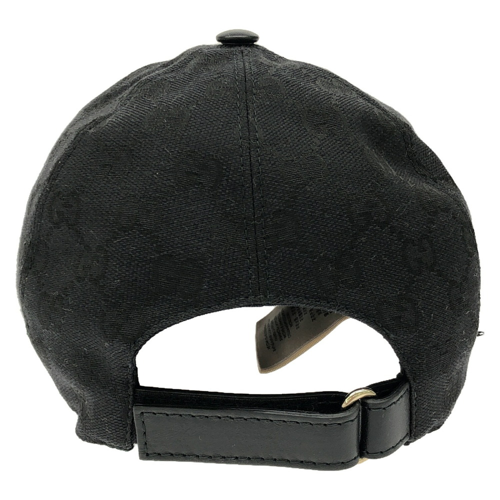 Gucci Baseball Cap Hat Polyester Black View 3